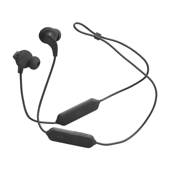 JBL Endurance Run 2 Wireless - Black - Waterproof Wireless In-Ear Sport Headphones - Detailshot 5 image number null